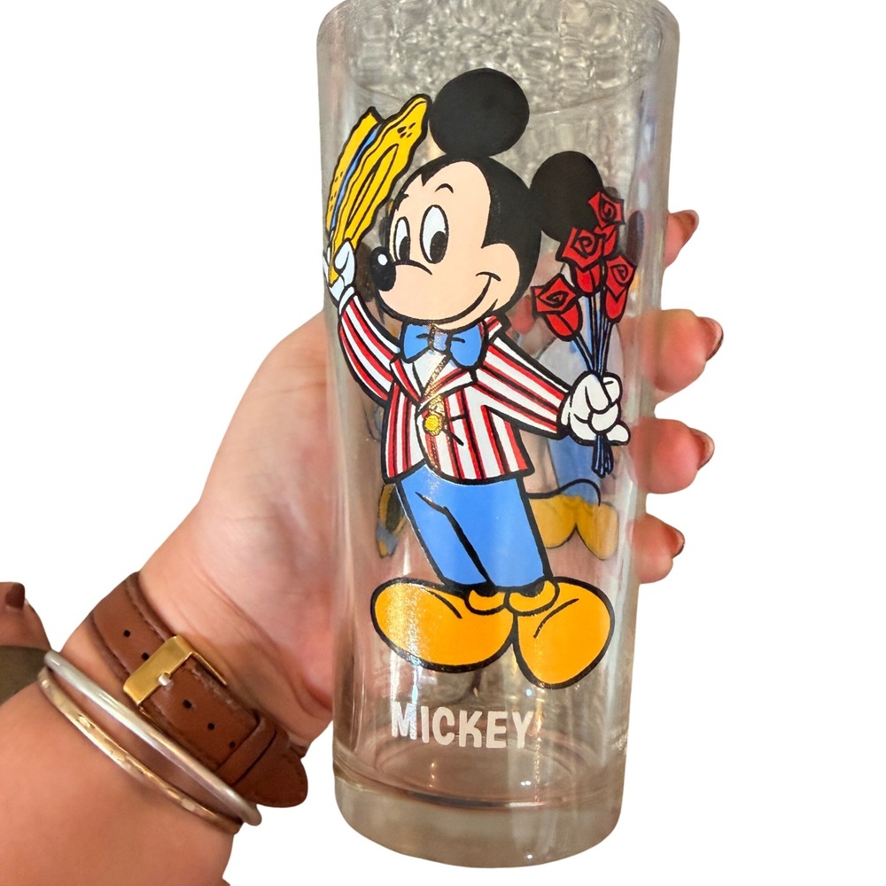 Vintage 1978 Pepsi Mickey Mouse 50th Birthday Collector Series Glass Tumbler